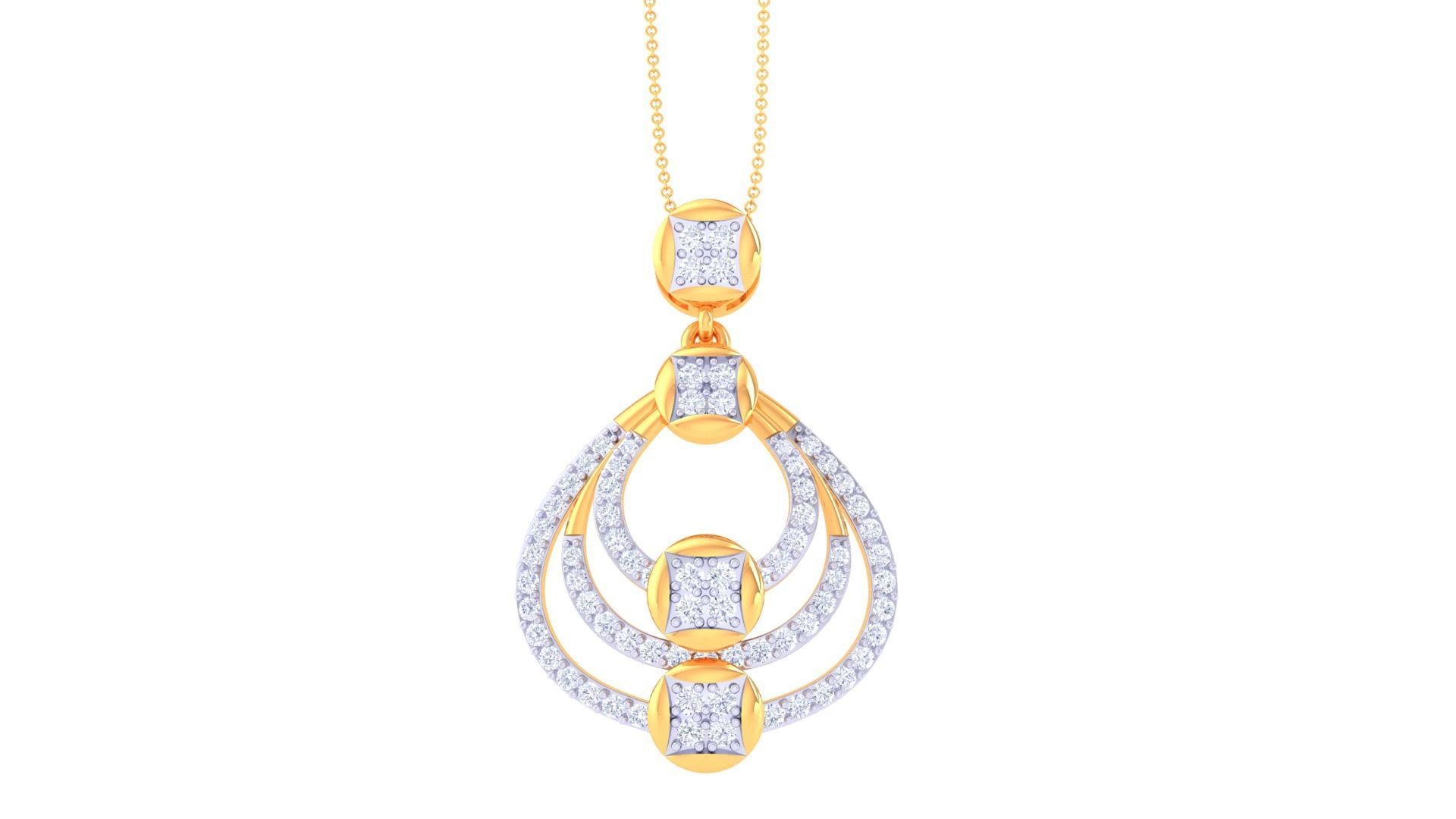 Earring Pendant Set 3dm STL OBJ FBX Renders Details 3D print model_7