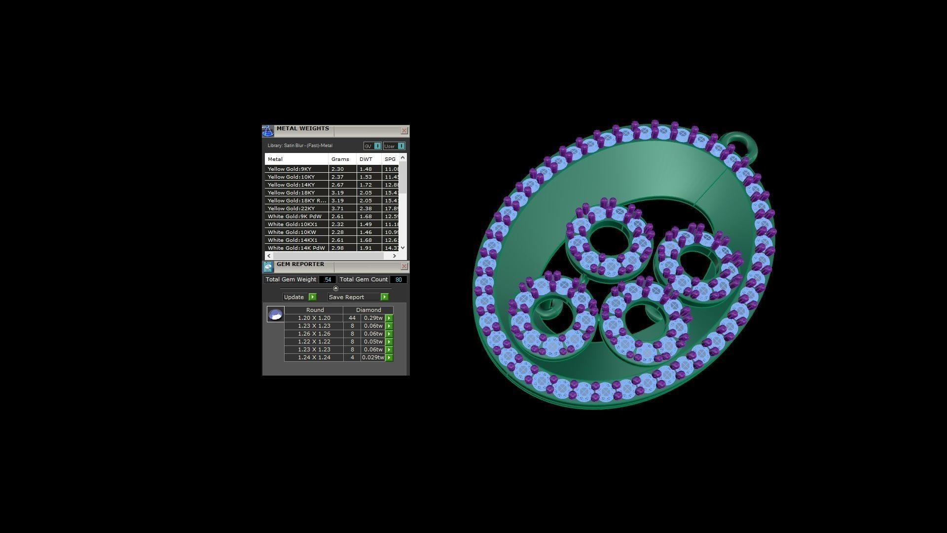 Earring Pendant Set 3dm STL OBJ FBX Renders Details 3D print model_9