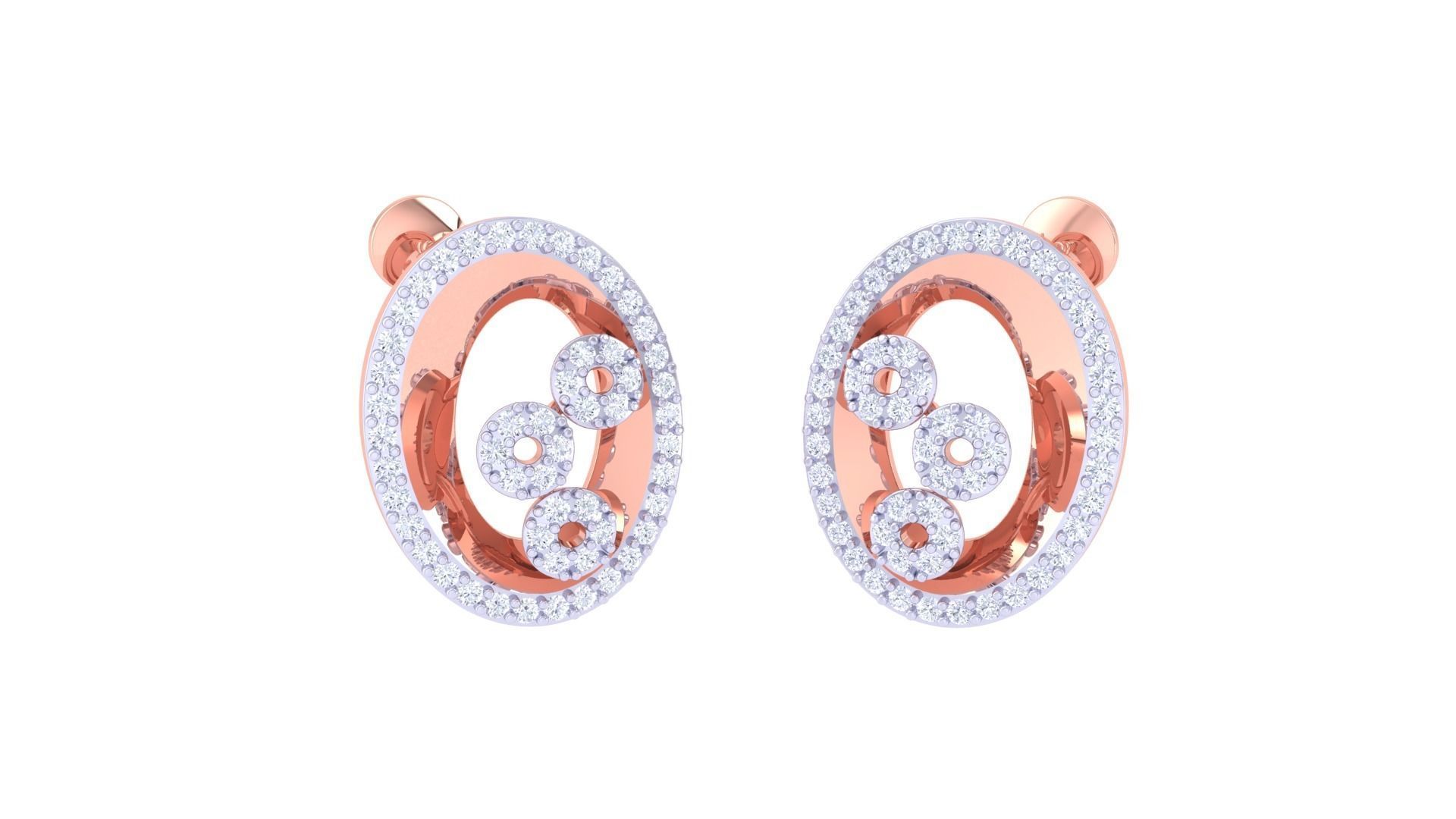 Earring Pendant Set 3dm STL OBJ FBX Renders Details 3D print model_1