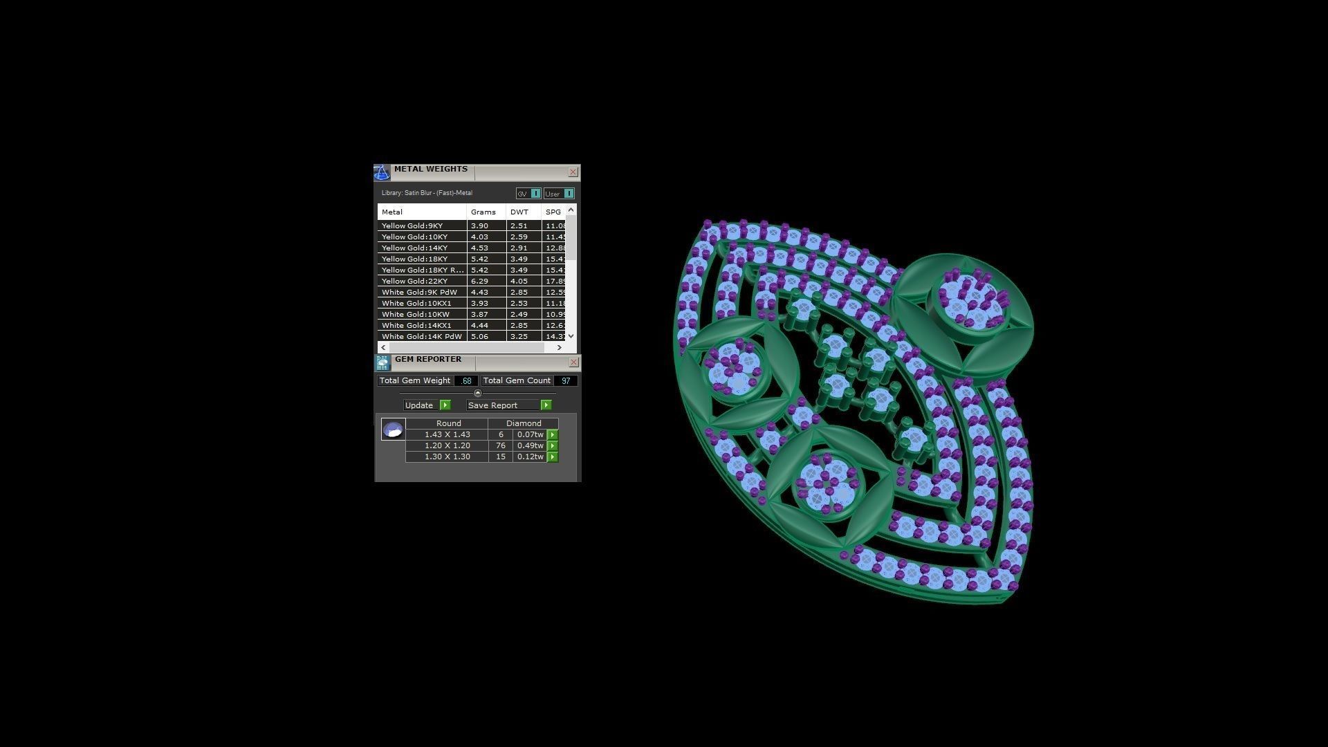 Earring Pendant Set 3dm STL OBJ FBX Renders Details 3D print model_9