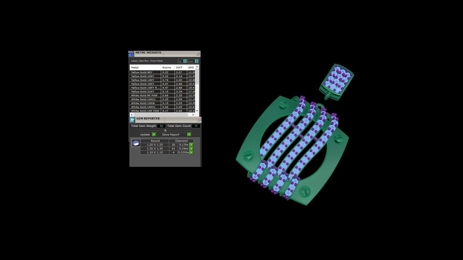 Earring Pendant Set 3dm STL OBJ FBX Renders Details 3D print model_10