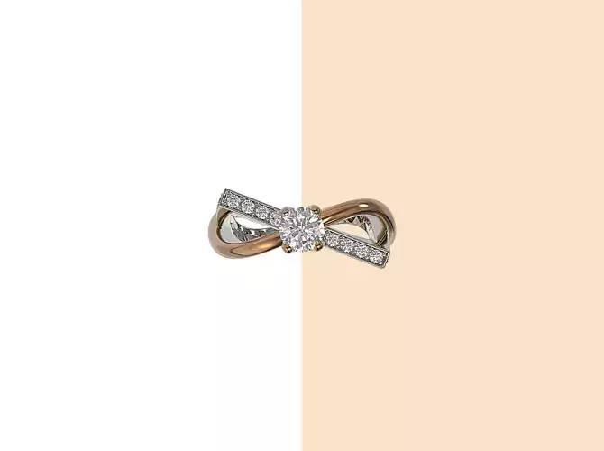 SOLITAIRE CROISE 3D model