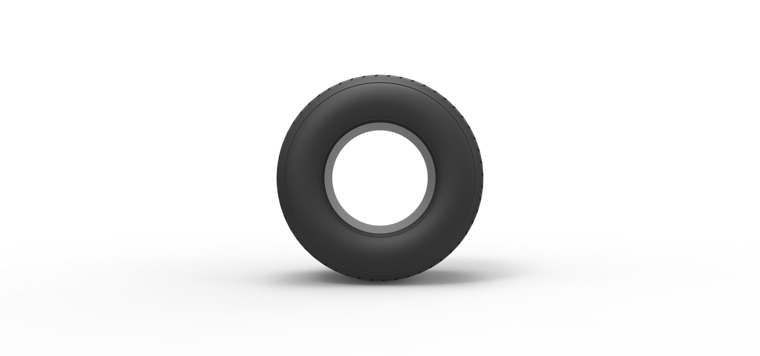 Dirt Sprint racing tire 7 Scale 1 to 25 3D print model_4