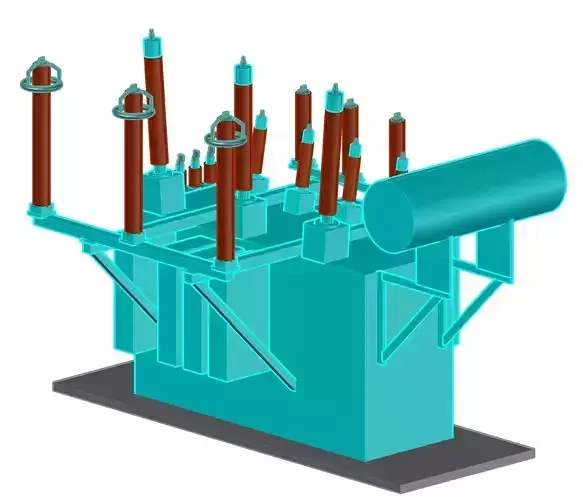 Power Transformer 3D print model