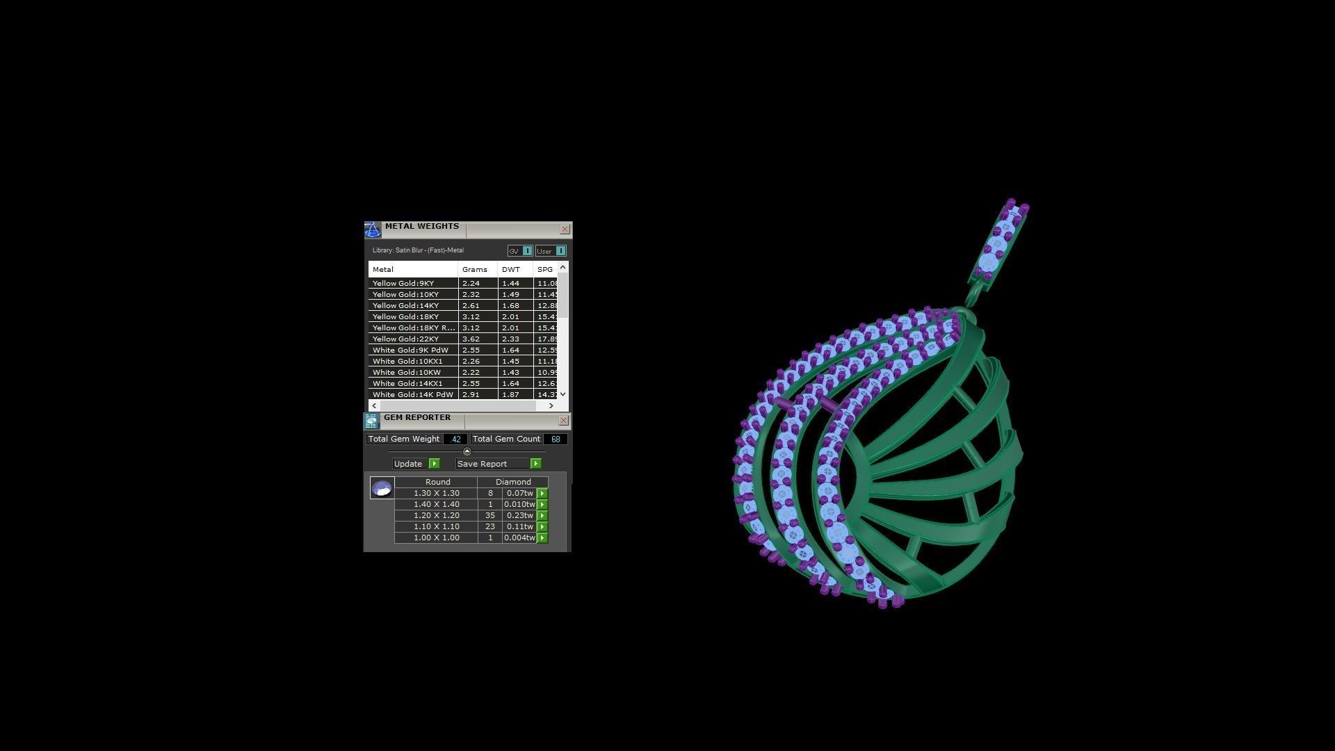 Earring Pendant Set 3dm STL OBJ FBX Renders Details 3D print model_10