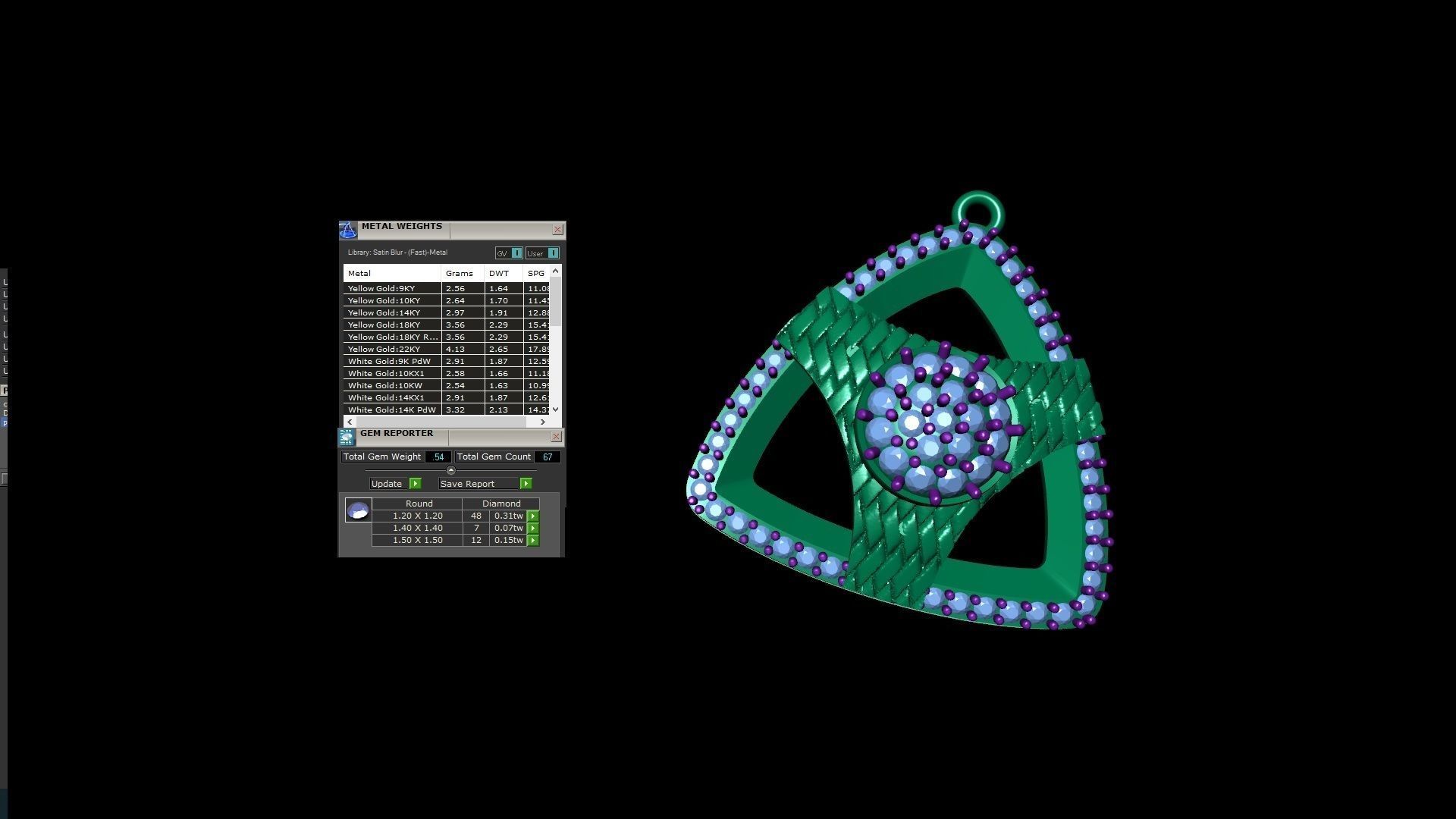 Earring Pendant Set 3dm STL OBJ FBX Renders Details 3D print model_10