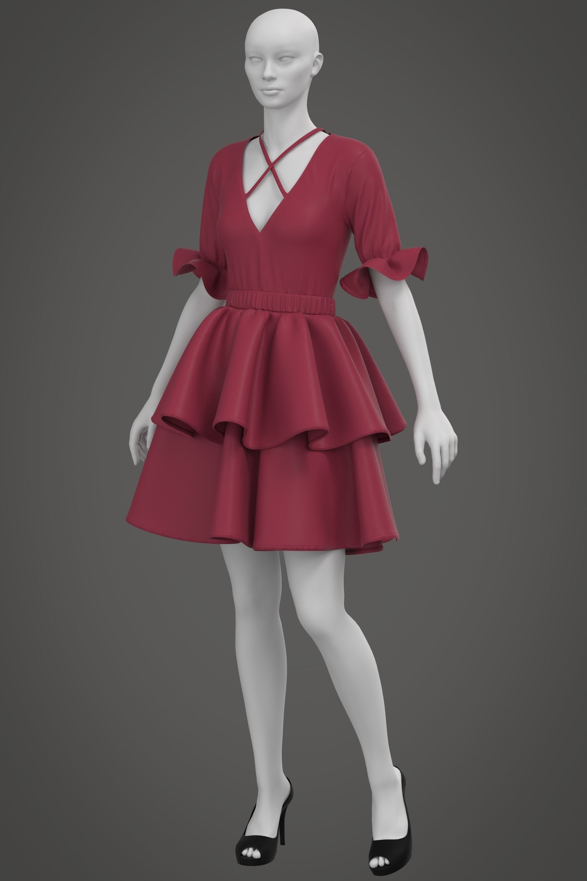 5 Womens Outfit 3D model_6