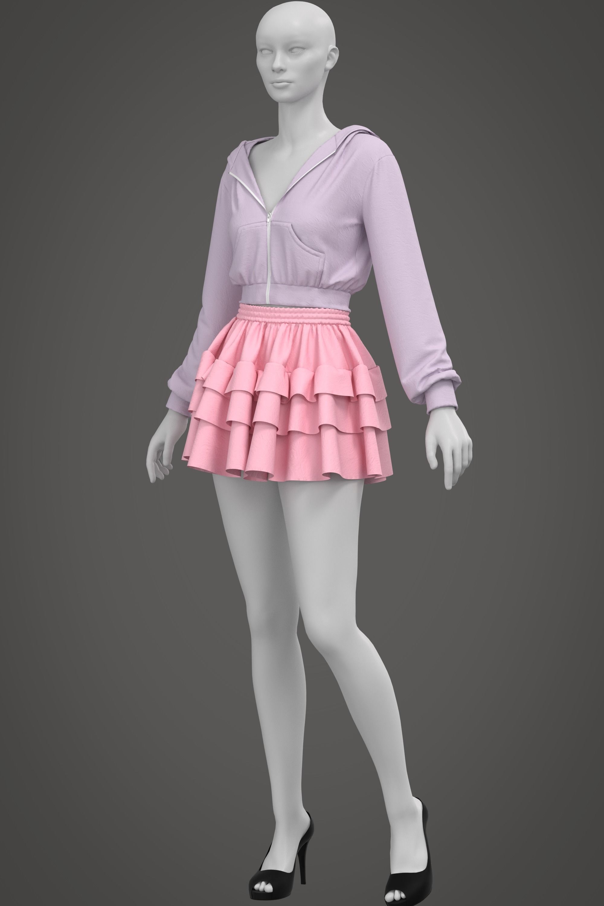 5 Womens Outfit 3D model_3