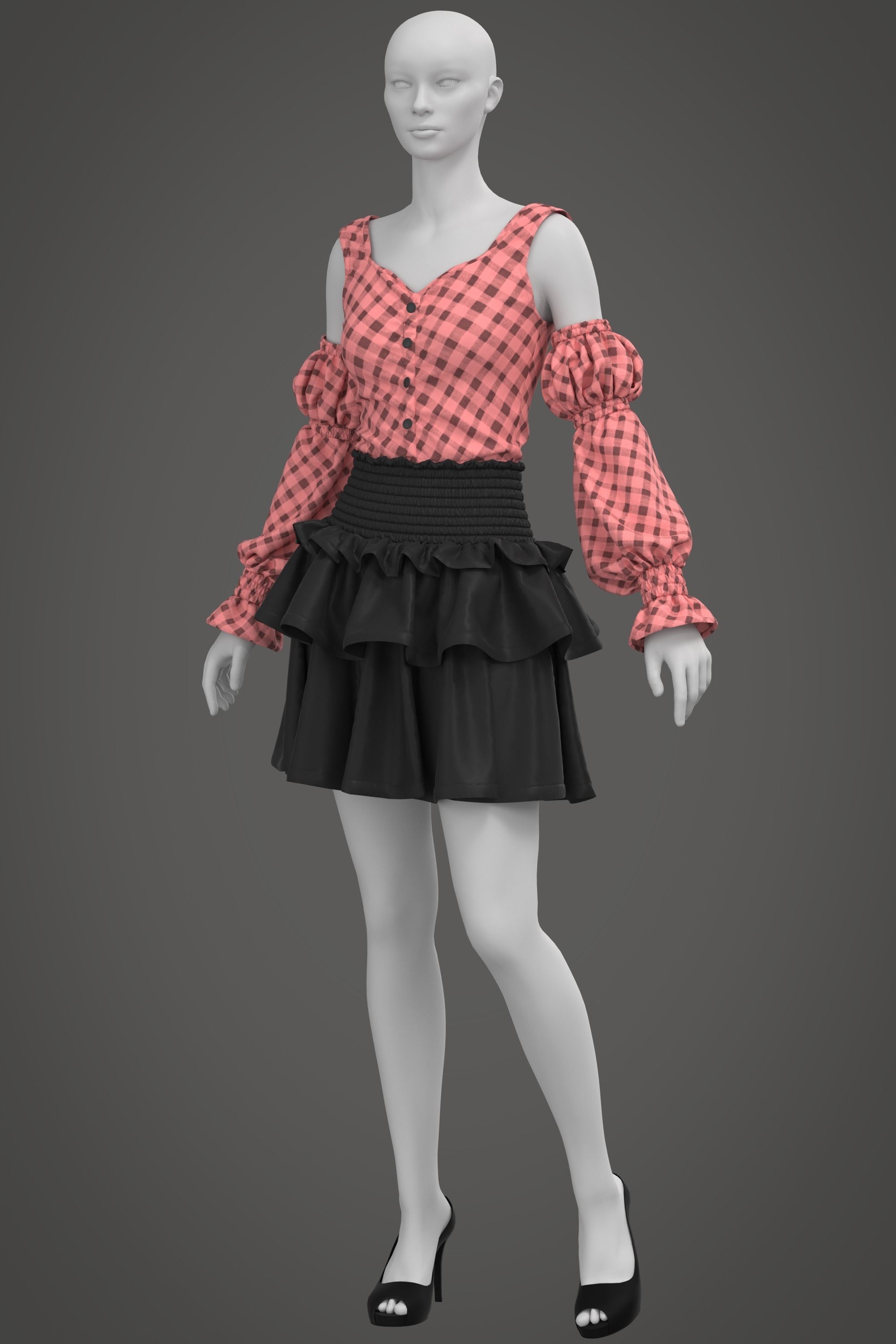 5 Womens Outfit 3D model_9