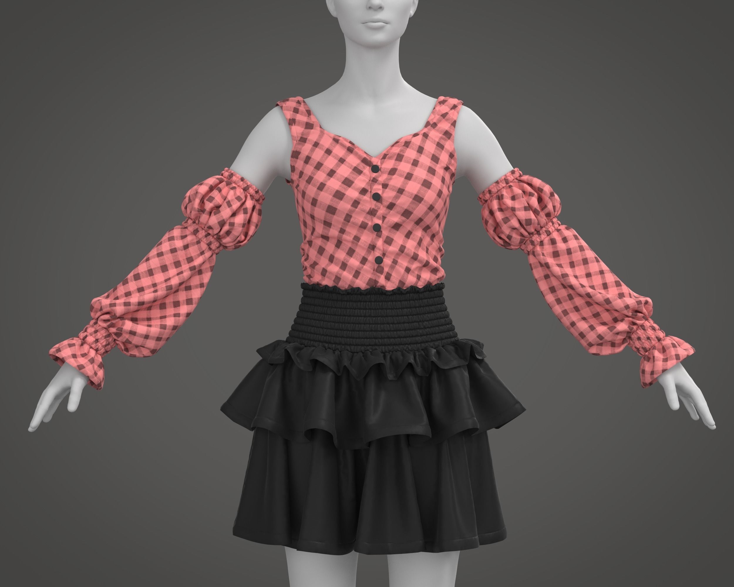 5 Womens Outfit 3D model_7