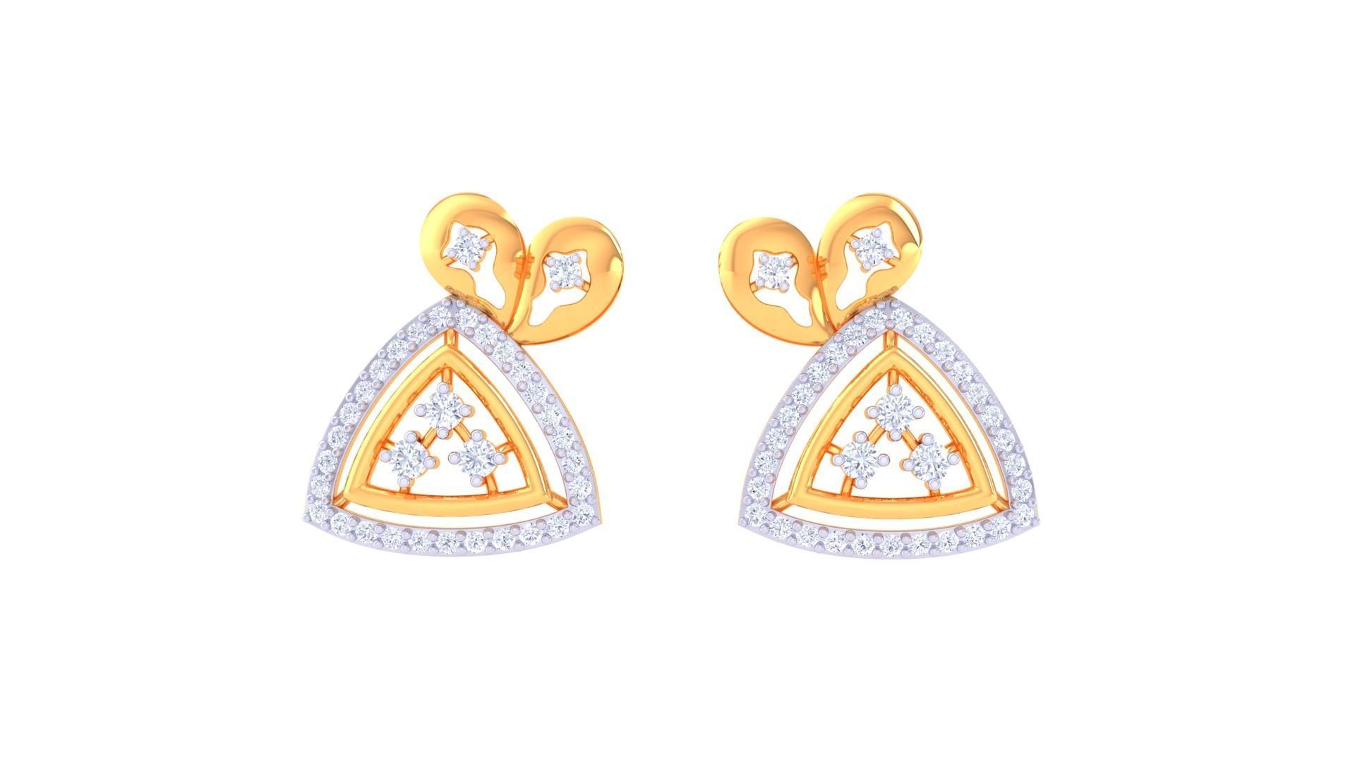 Earring Pendant Set 3dm STL OBJ FBX Renders Details 3D print model_2