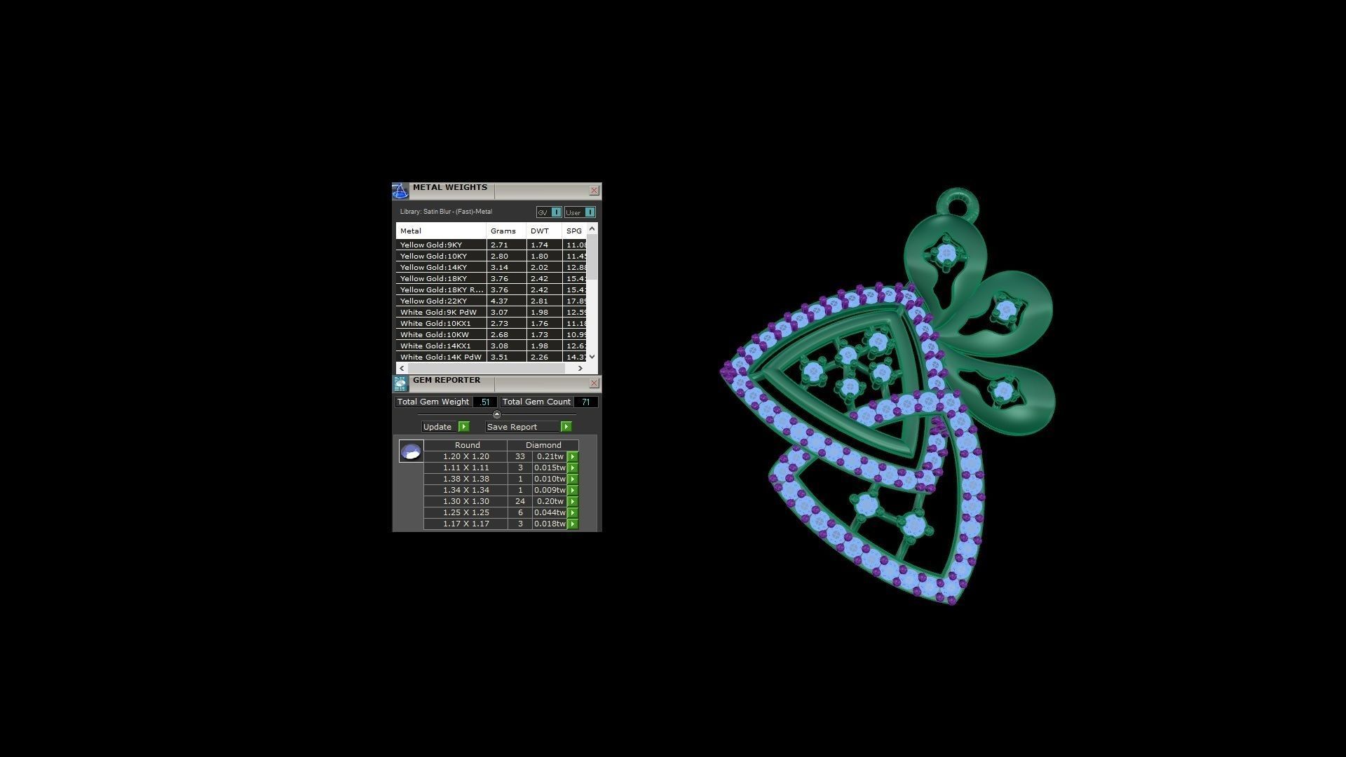 Earring Pendant Set 3dm STL OBJ FBX Renders Details 3D print model_10