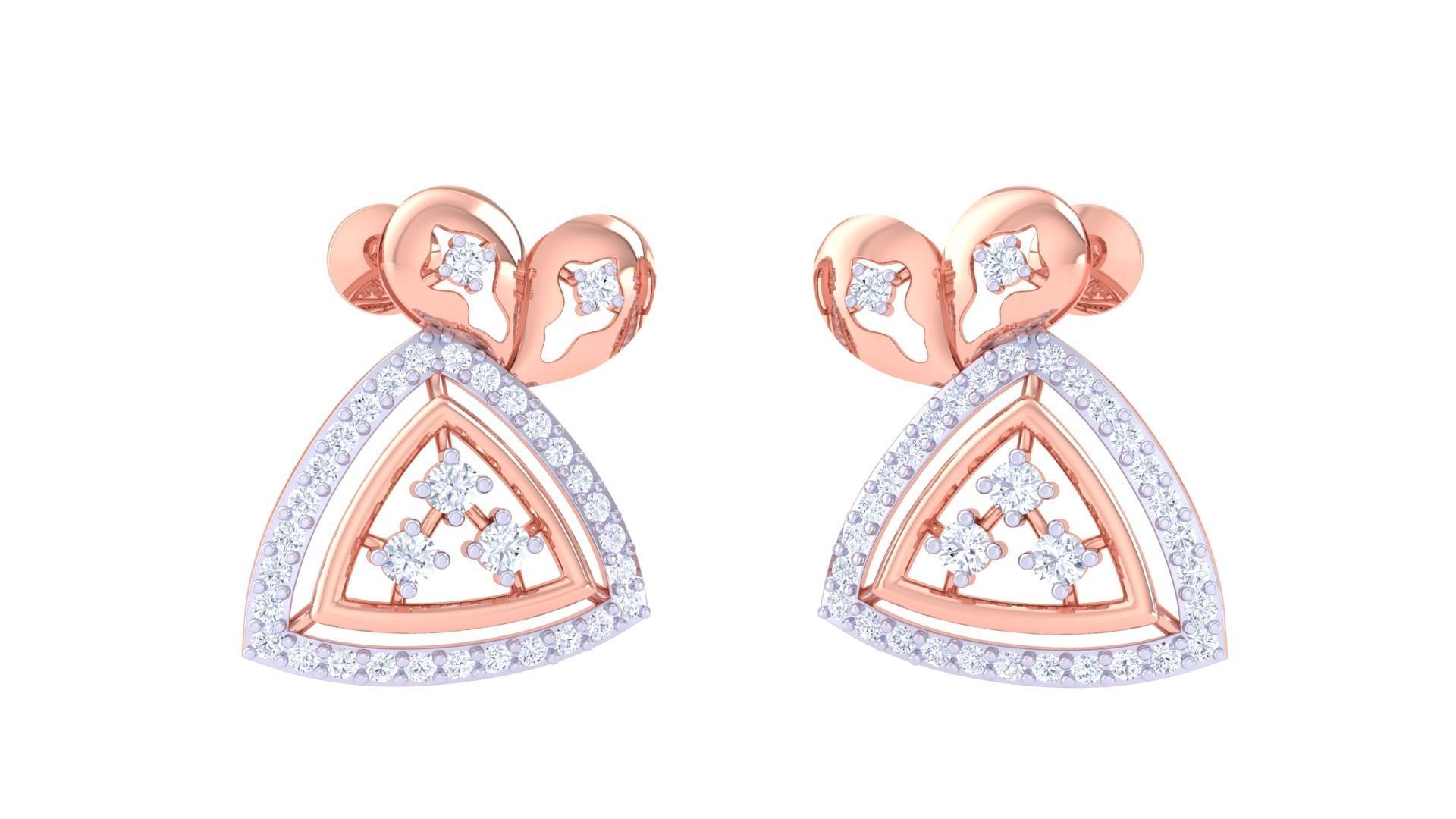 Earring Pendant Set 3dm STL OBJ FBX Renders Details 3D print model_4