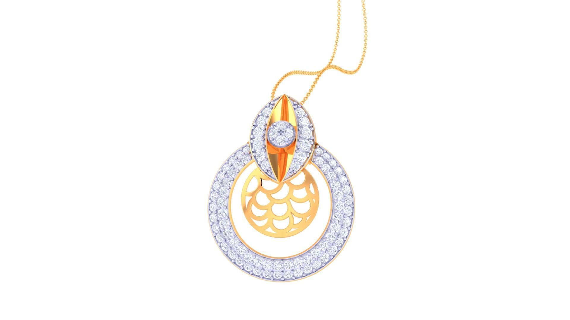 Earring Pendant Set 3dm STL OBJ FBX Renders Details 3D print model_4