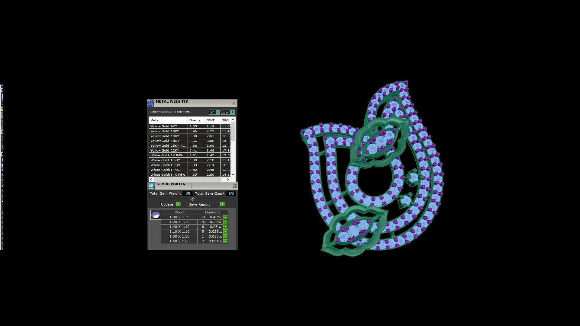 Earring Pendant Set 3dm STL OBJ FBX Renders Details 3D print model_10