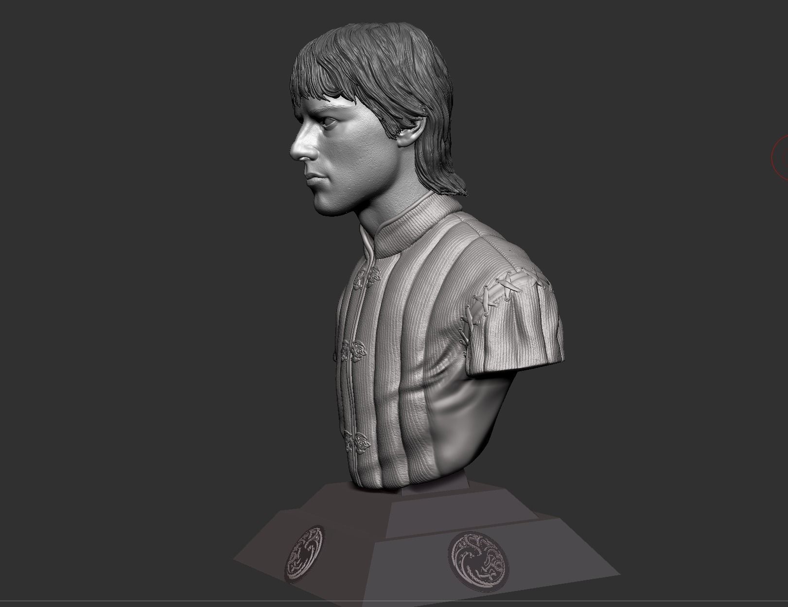 Harry Collett- Jacaerys Velaryon Bust - House of the Dragon 3D print model_8