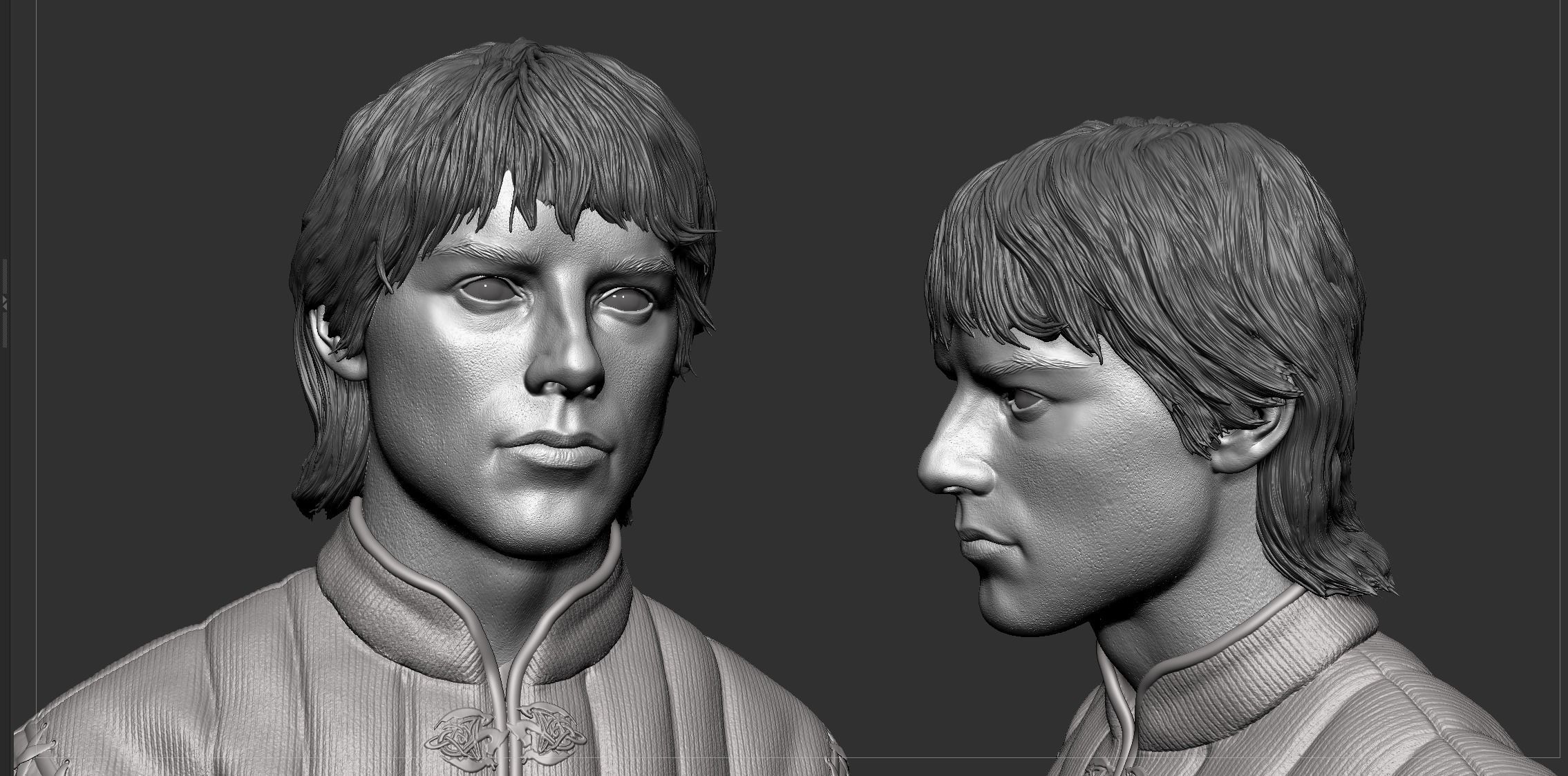 Harry Collett- Jacaerys Velaryon Bust - House of the Dragon 3D print model_4