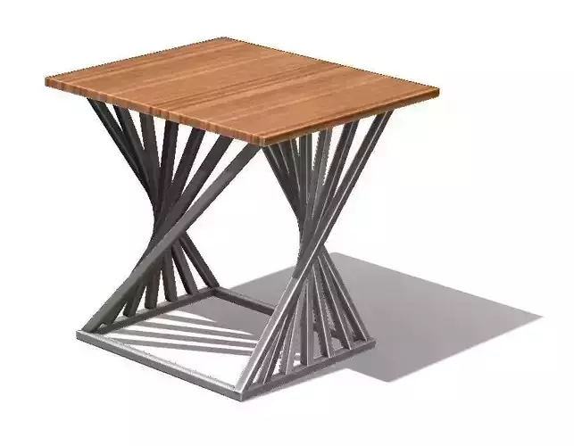 Furniture design Twist Table  Free 3D model
