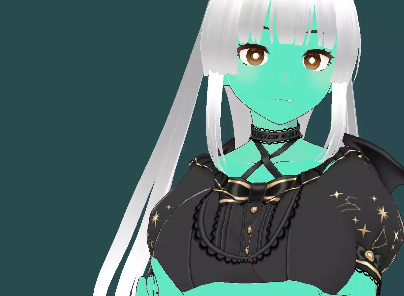 Aria VRChat 3D model Low-poly 3D model_0