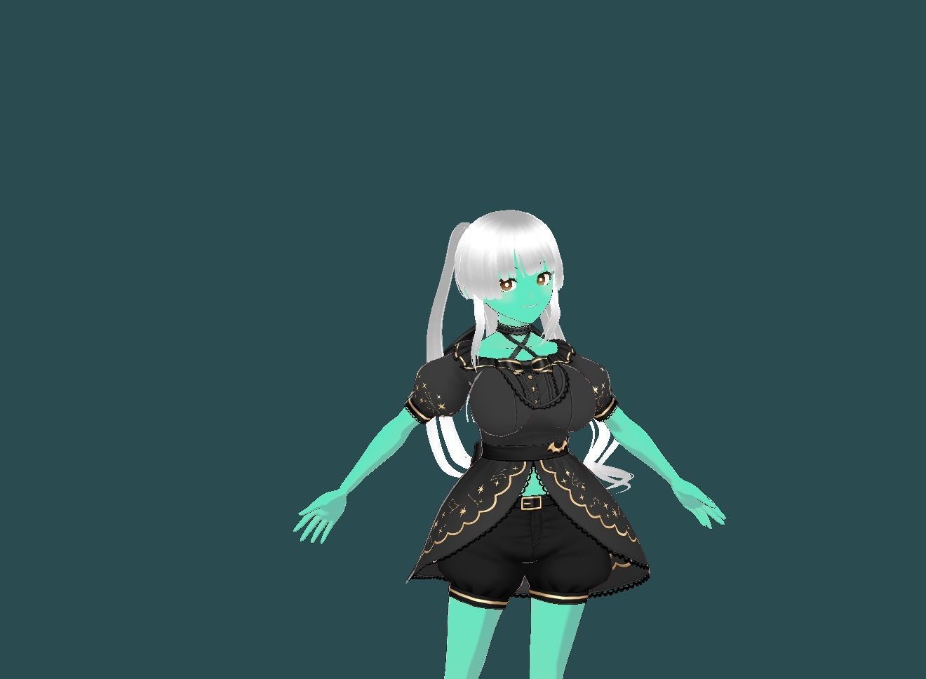 Aria VRChat 3D model Low-poly 3D model_13