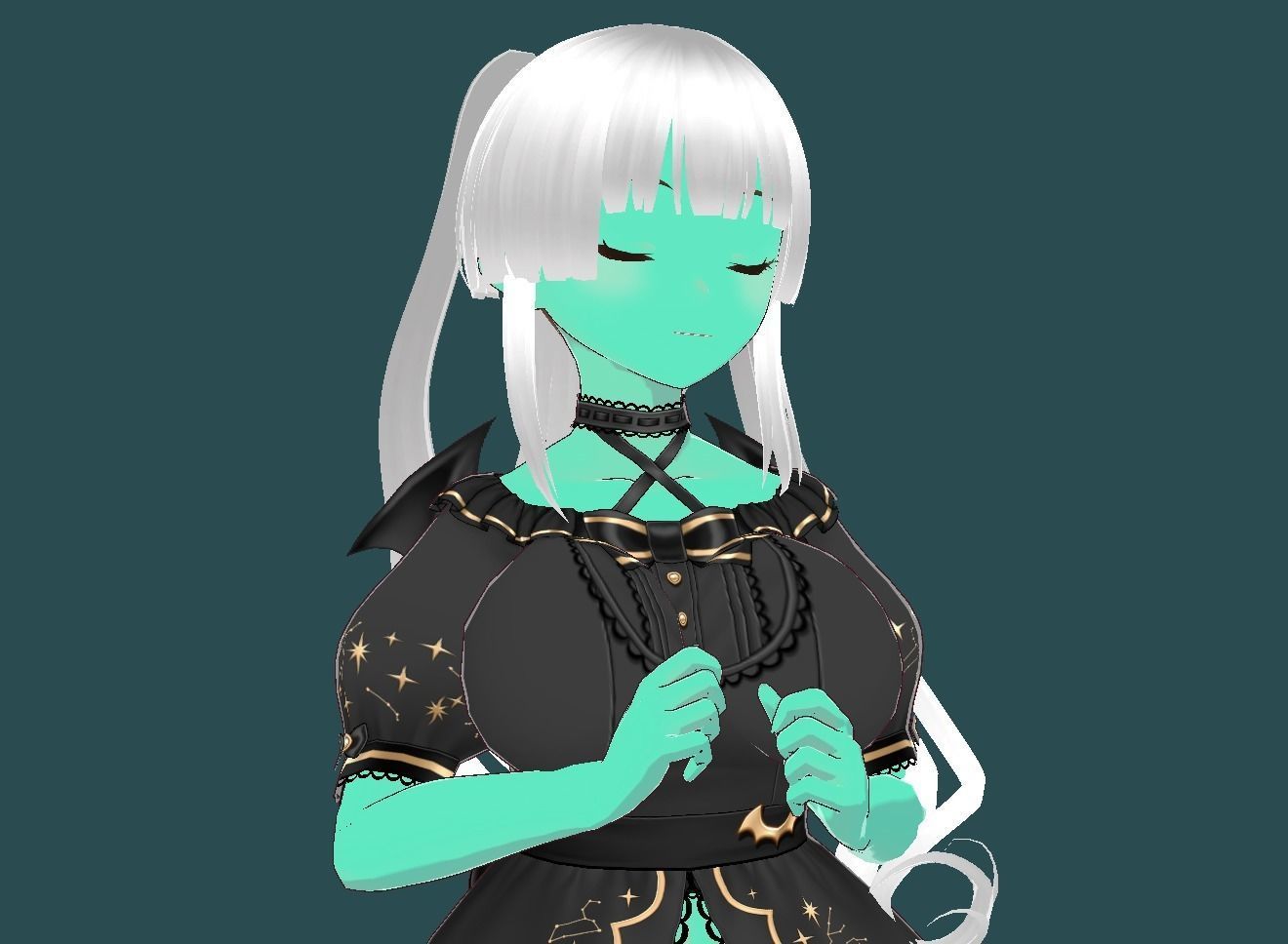 Aria VRChat 3D model Low-poly 3D model_20