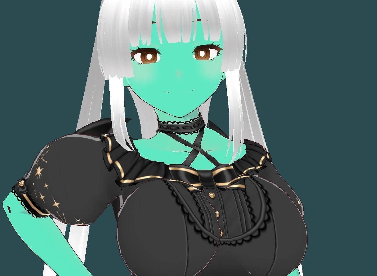 Aria VRChat 3D model Low-poly 3D model_7