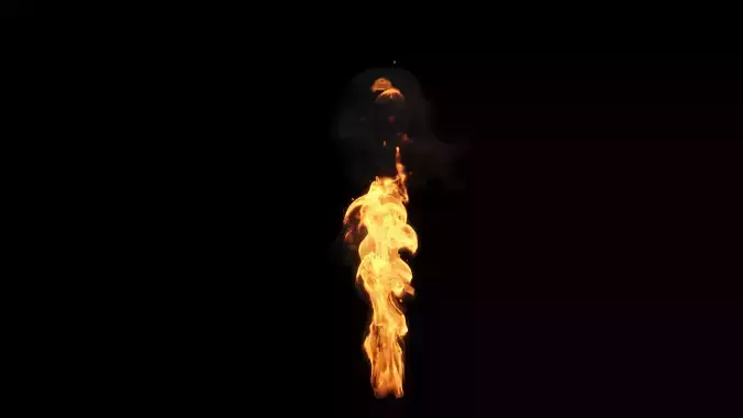Torch fire - vdb animated Texture