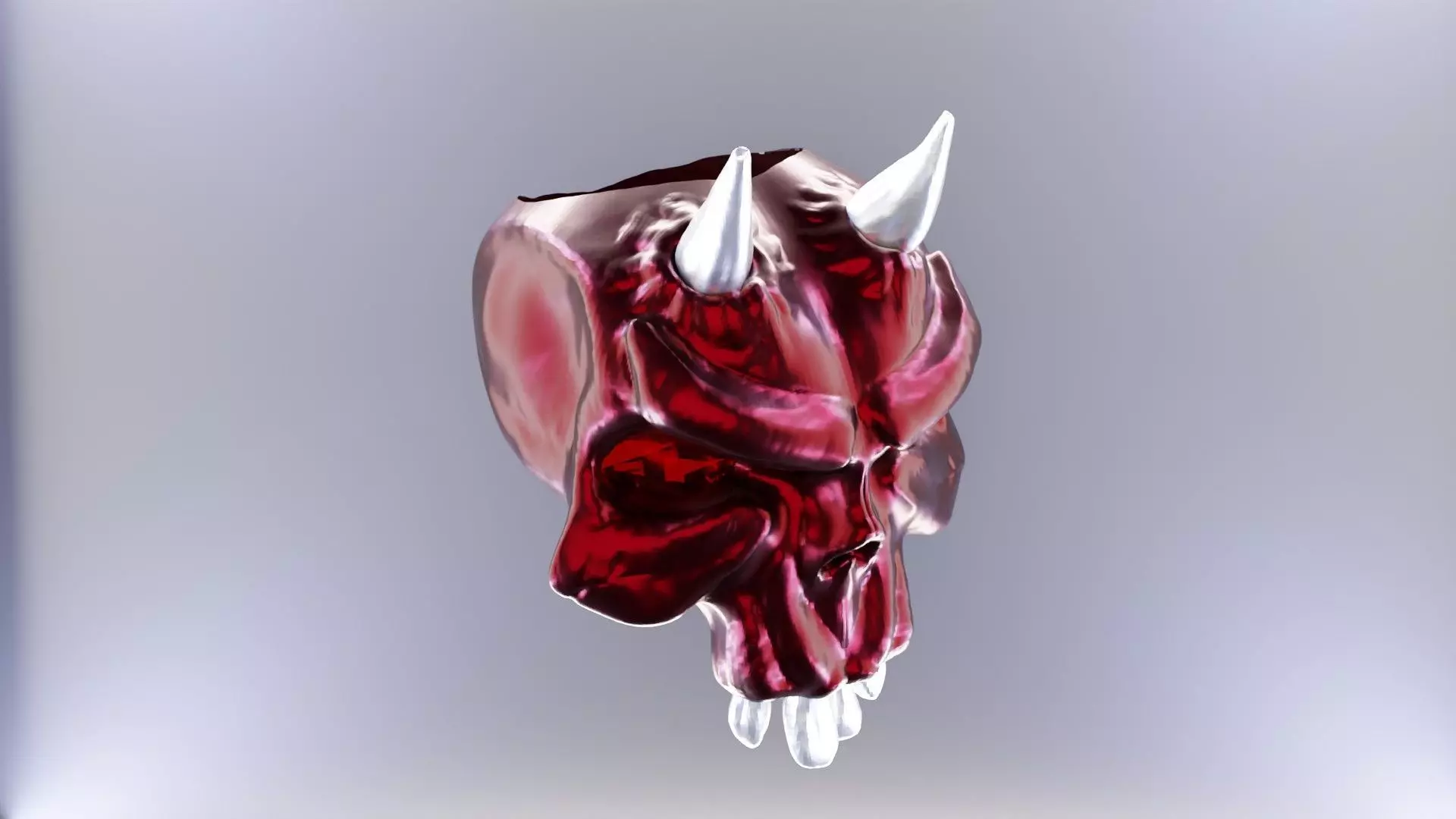 Devil skull design ring Free 3D model