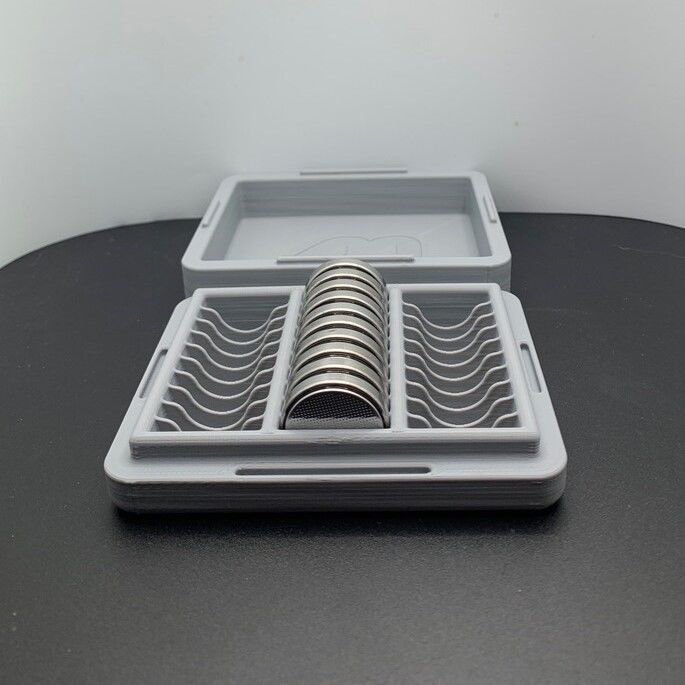 CR2450 Battery Holder - 30 3D print model_1