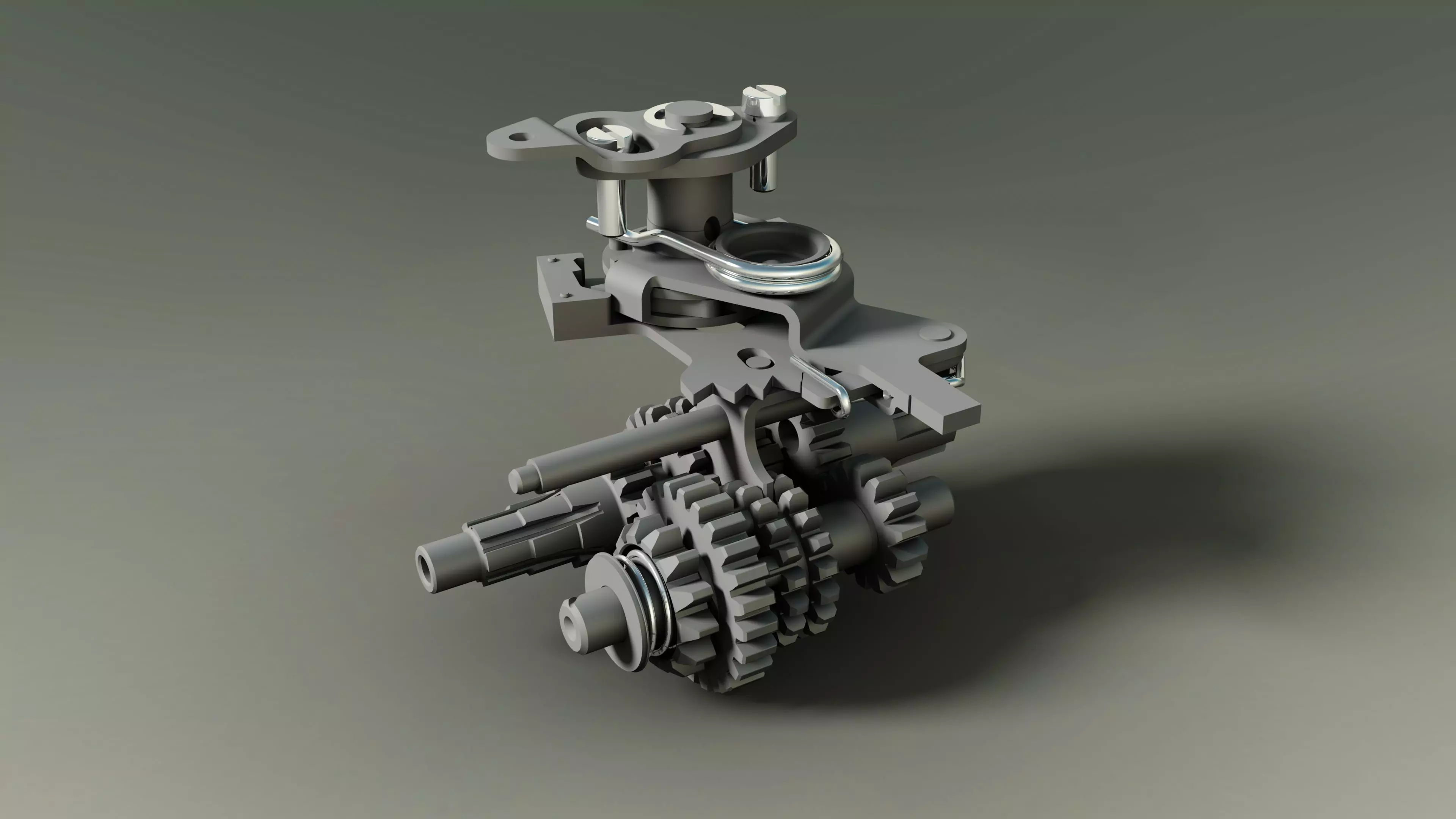 Gearbox Jawa 50 23 motorcycle 3D model