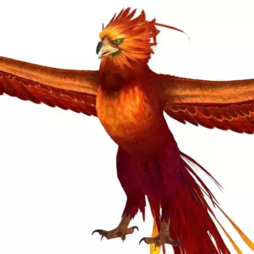 Fantasy Phoenix Eagle Low-poly 3D model Fantasy Phoenix Eagle Low-poly 3D model