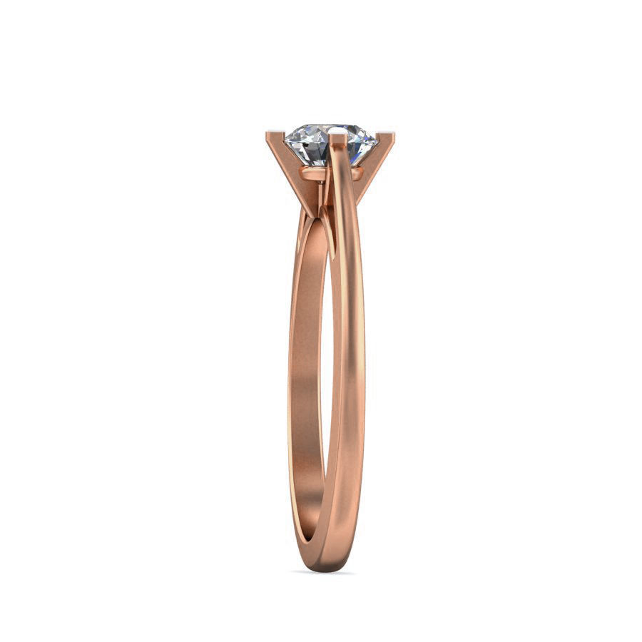 Women solitaire ring 3dm stl render detail 3D print model_4