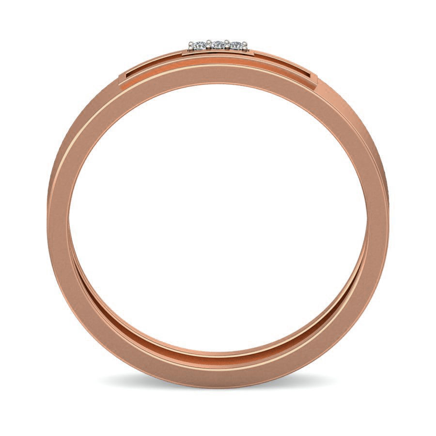 Diamond Band Ring 3dm stl render detail 3D print model_1