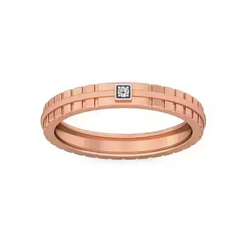 Diamond Band Ring 3dm stl render detail