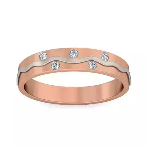 Diamond Band Ring 3dm stl render detail