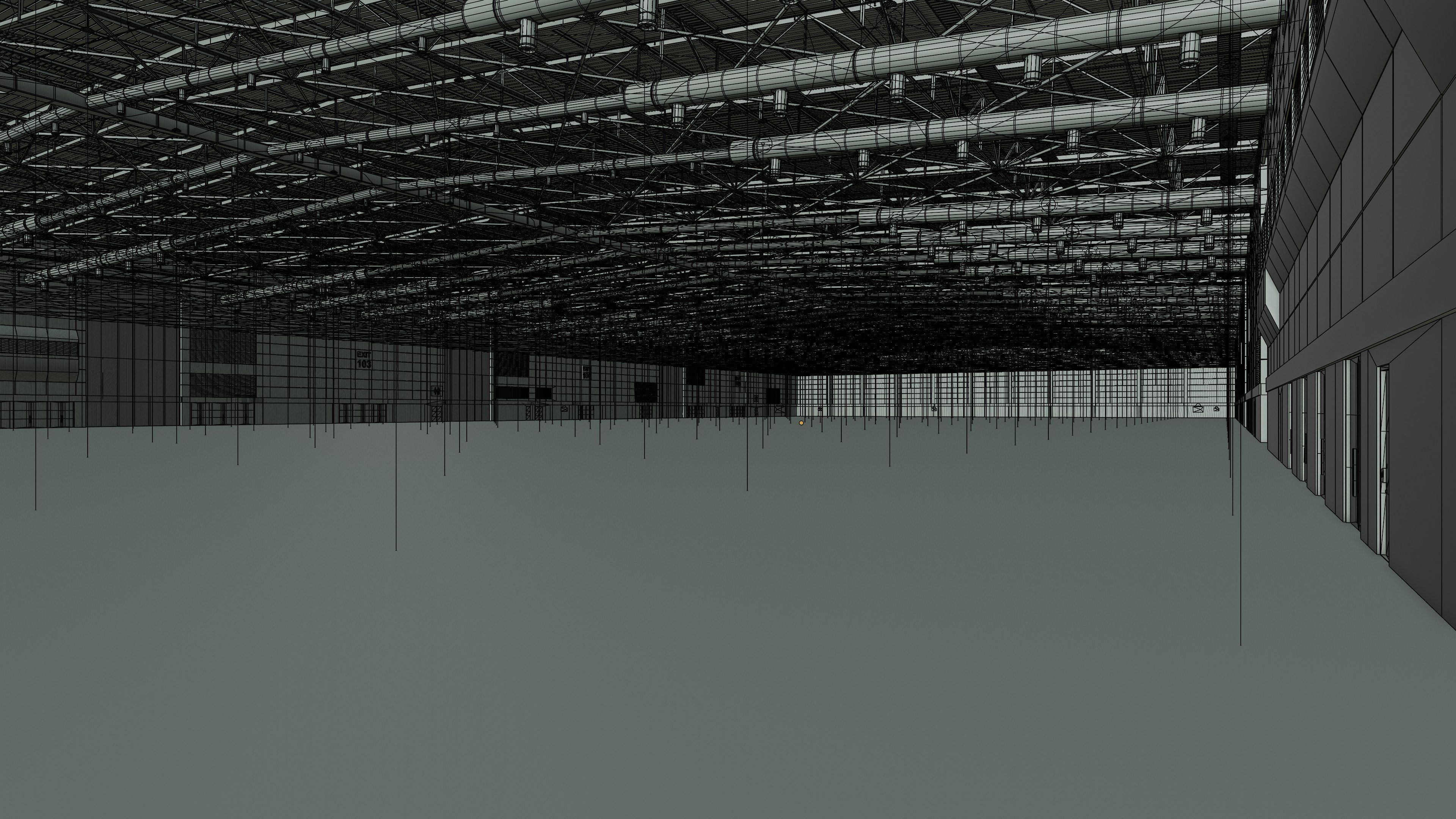 Exhibition Hall Interior 7 Low-poly 3D model_12