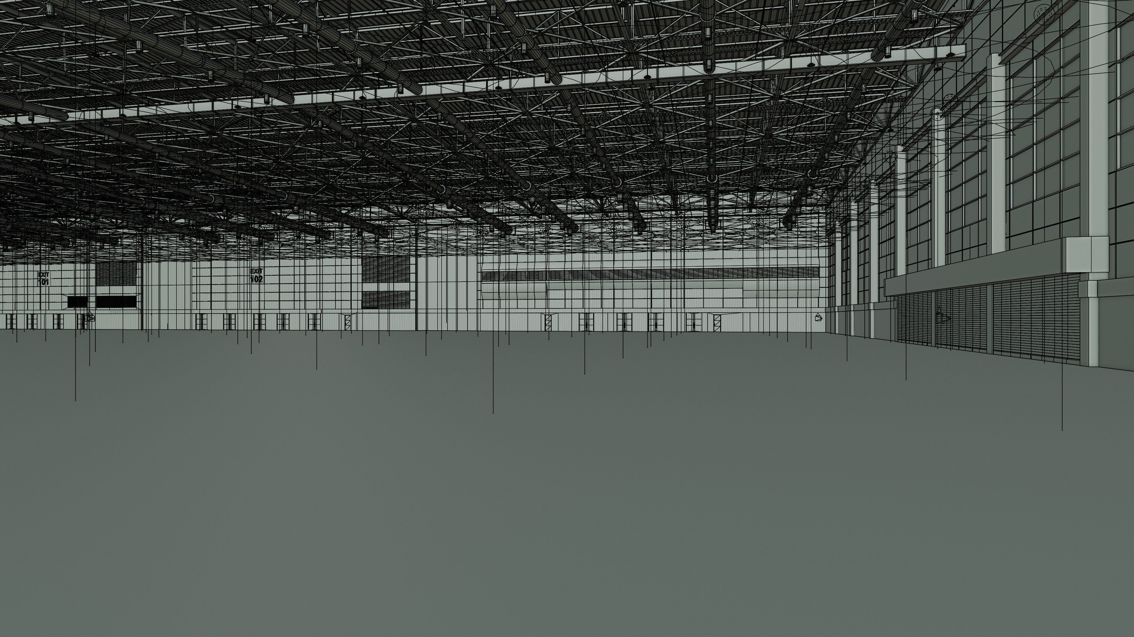Exhibition Hall Interior 7 Low-poly 3D model_18