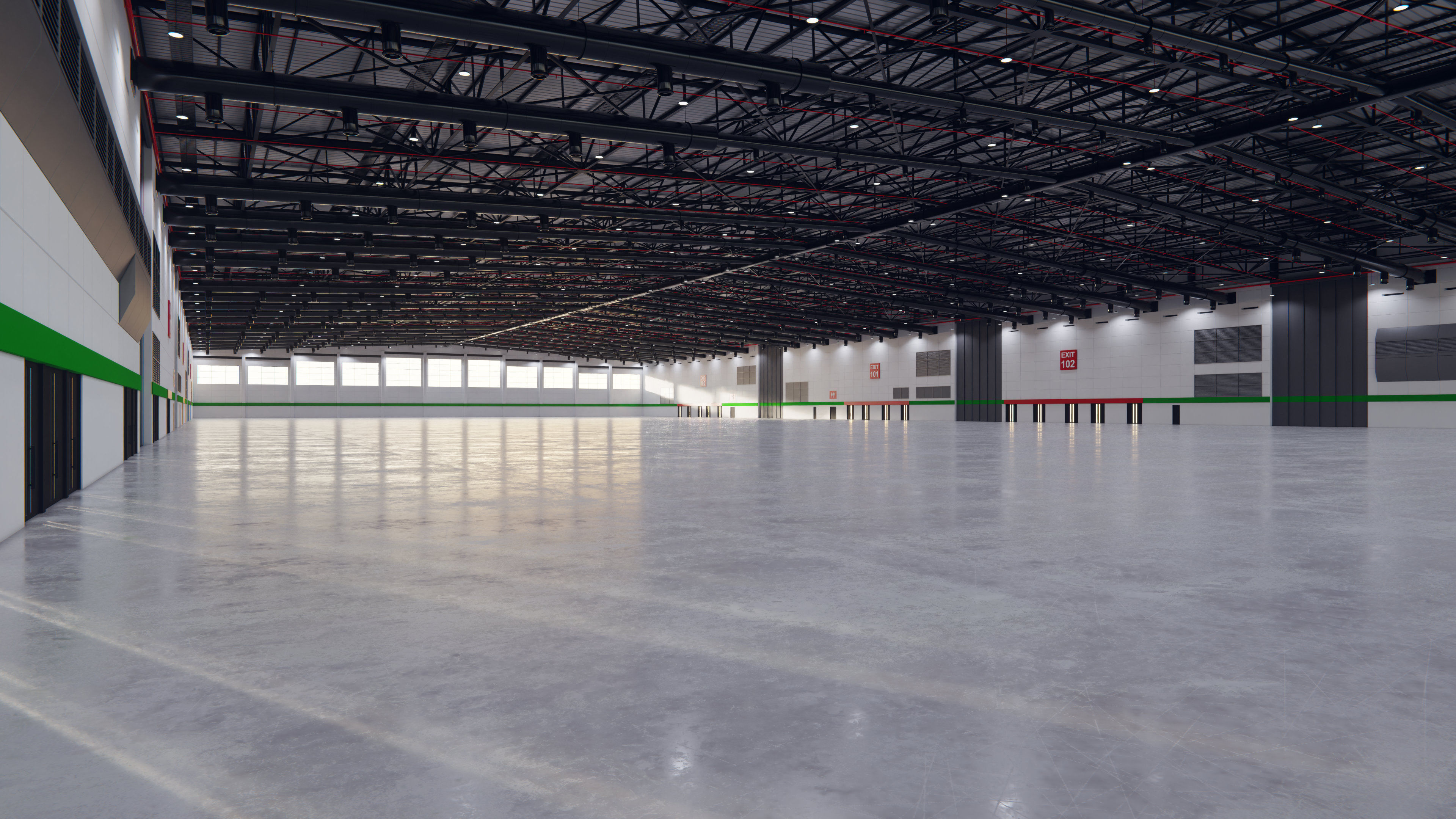 Exhibition Hall Interior 7 Low-poly 3D model_9