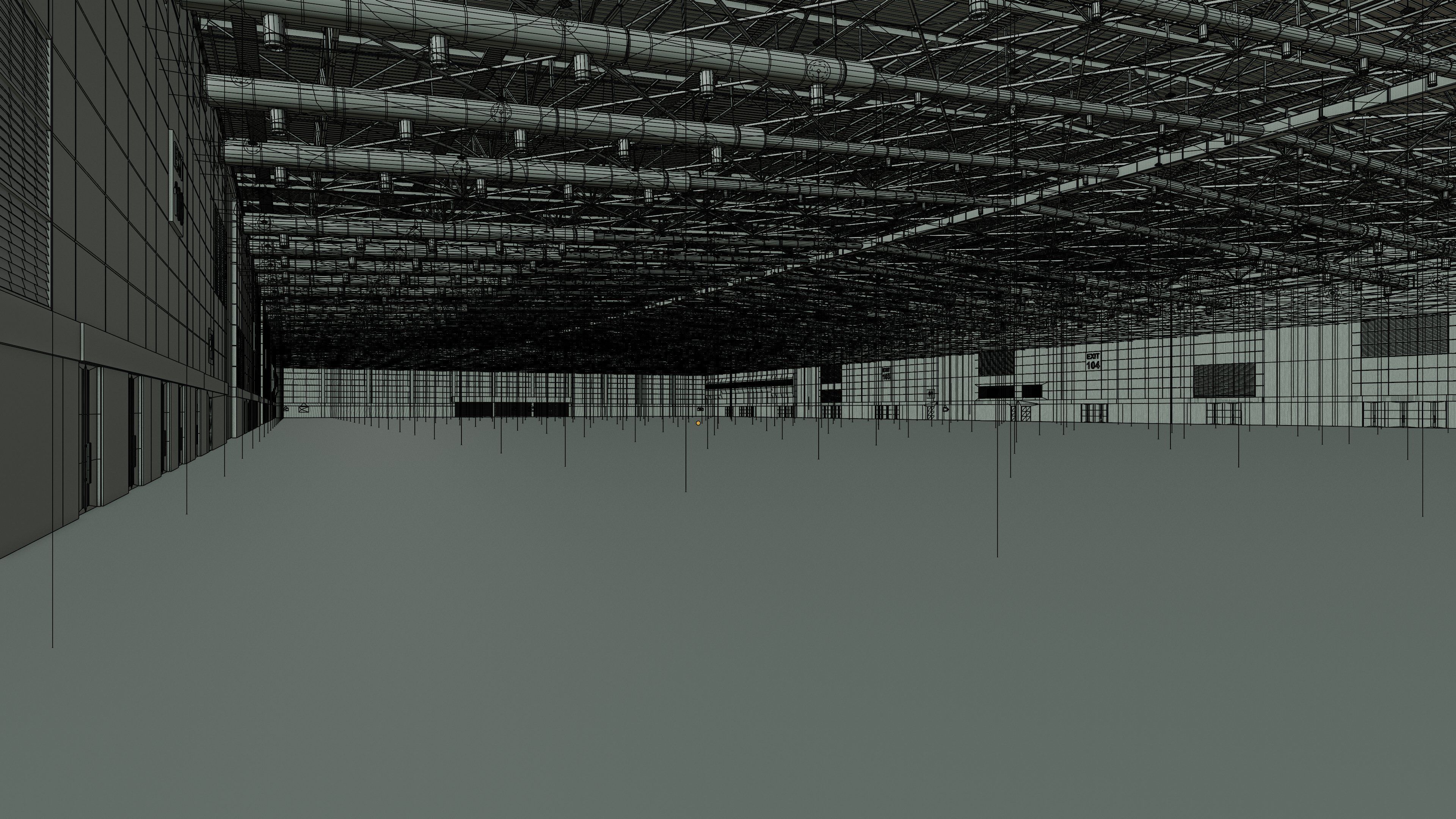 Exhibition Hall Interior 7 Low-poly 3D model_14