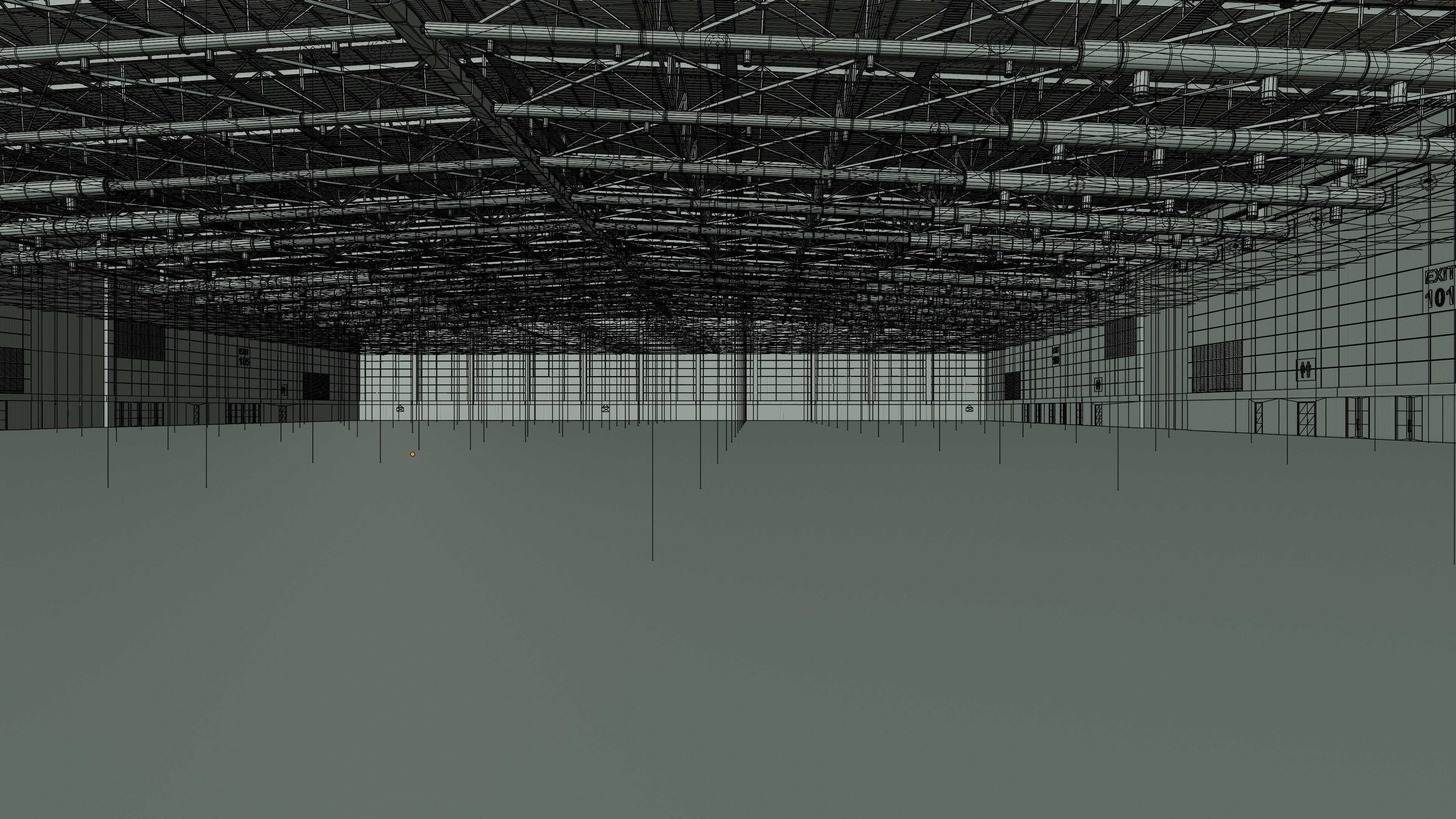 Exhibition Hall Interior 7 Low-poly 3D model_11