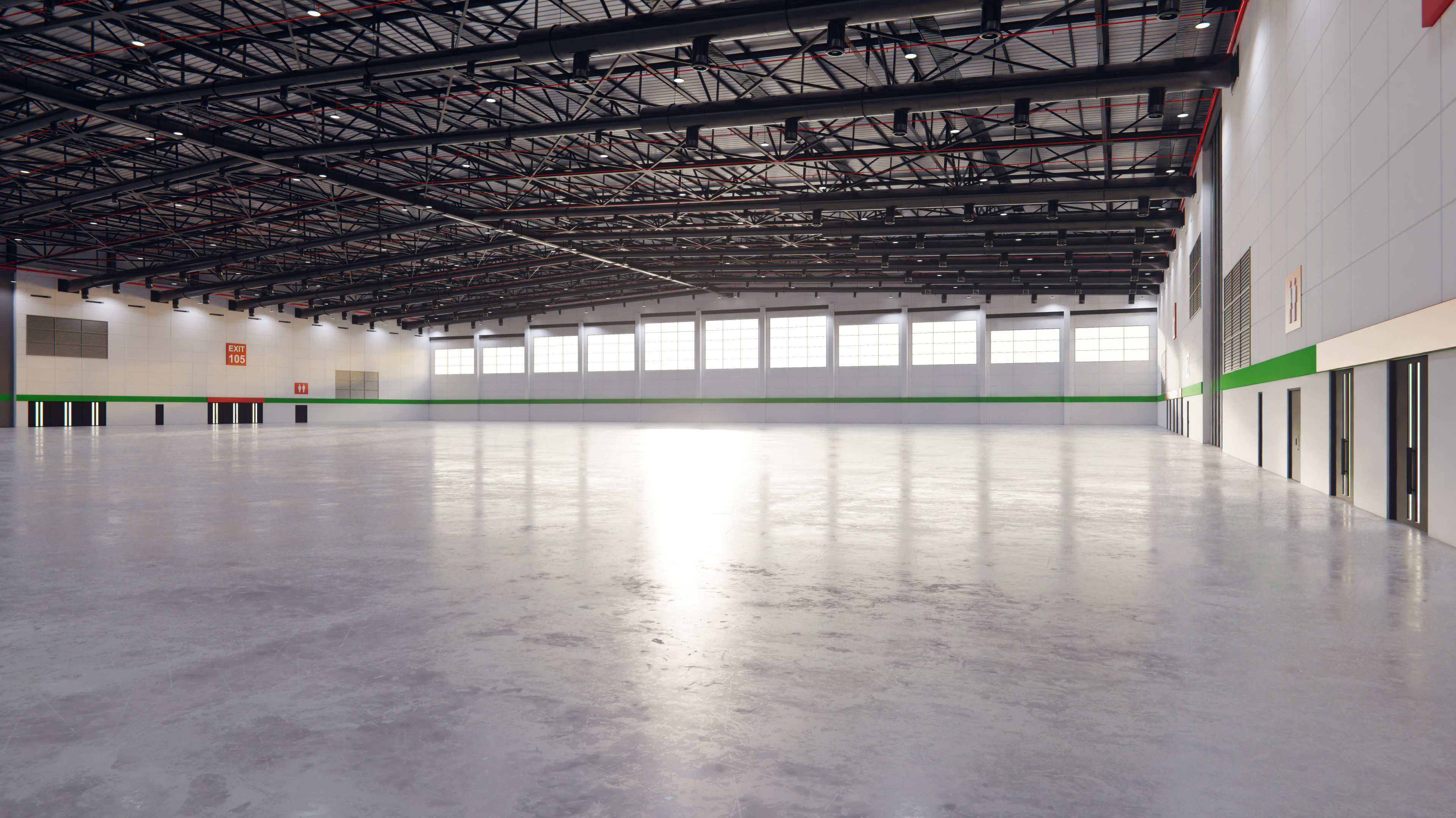 Exhibition Hall Interior 7 Low-poly 3D model_3