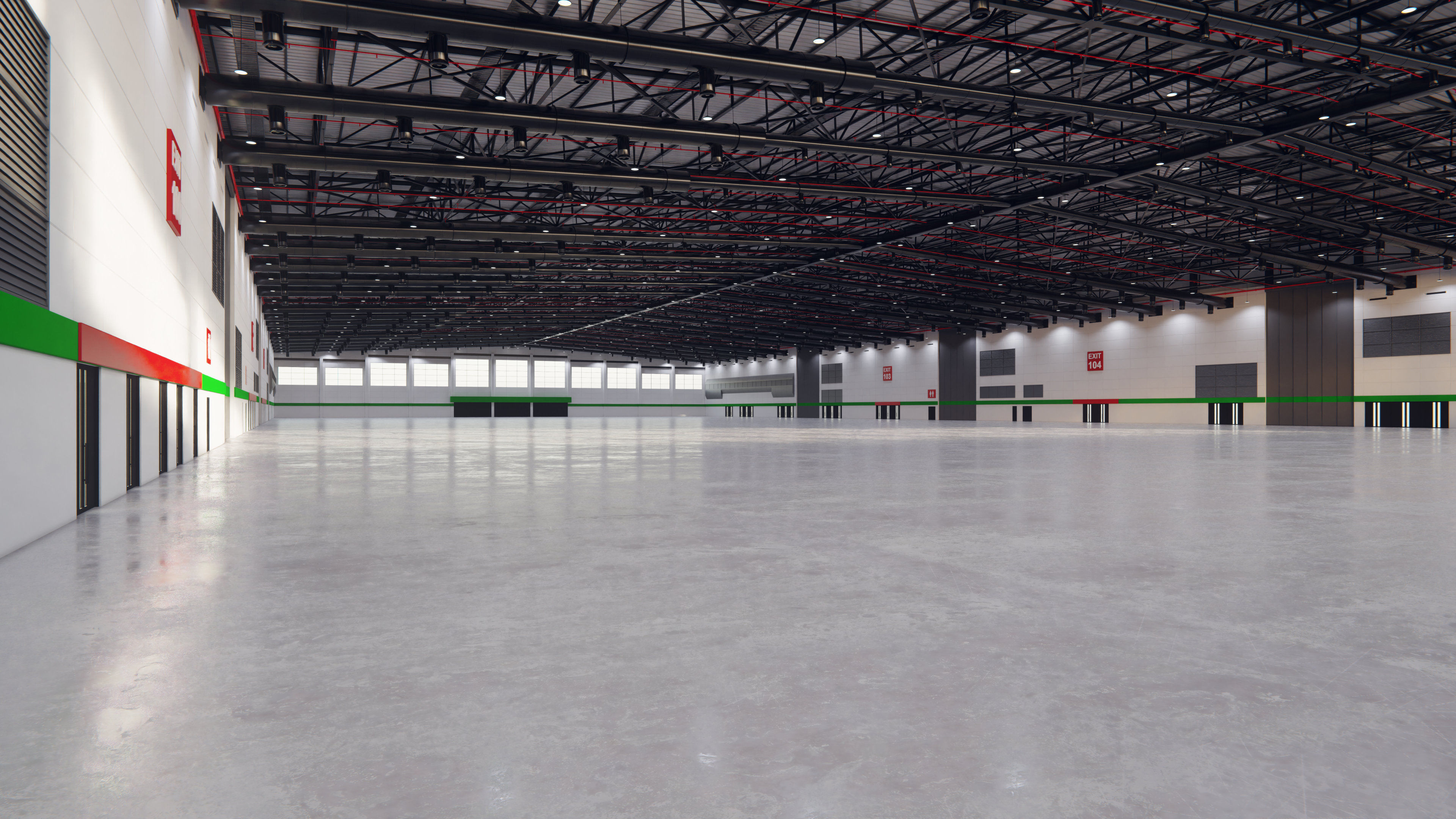 Exhibition Hall Interior 7 Low-poly 3D model_4