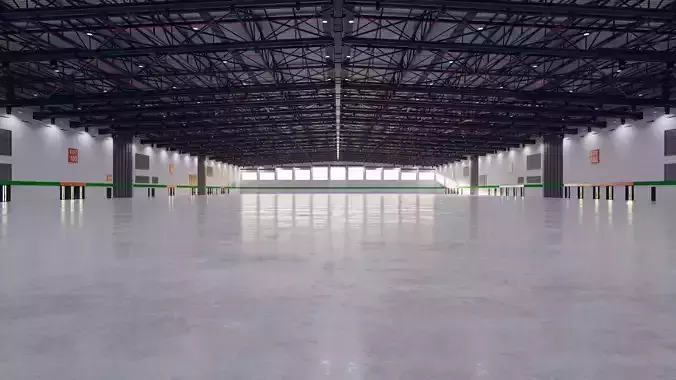 Exhibition Hall Interior 7 Low-poly 3D model