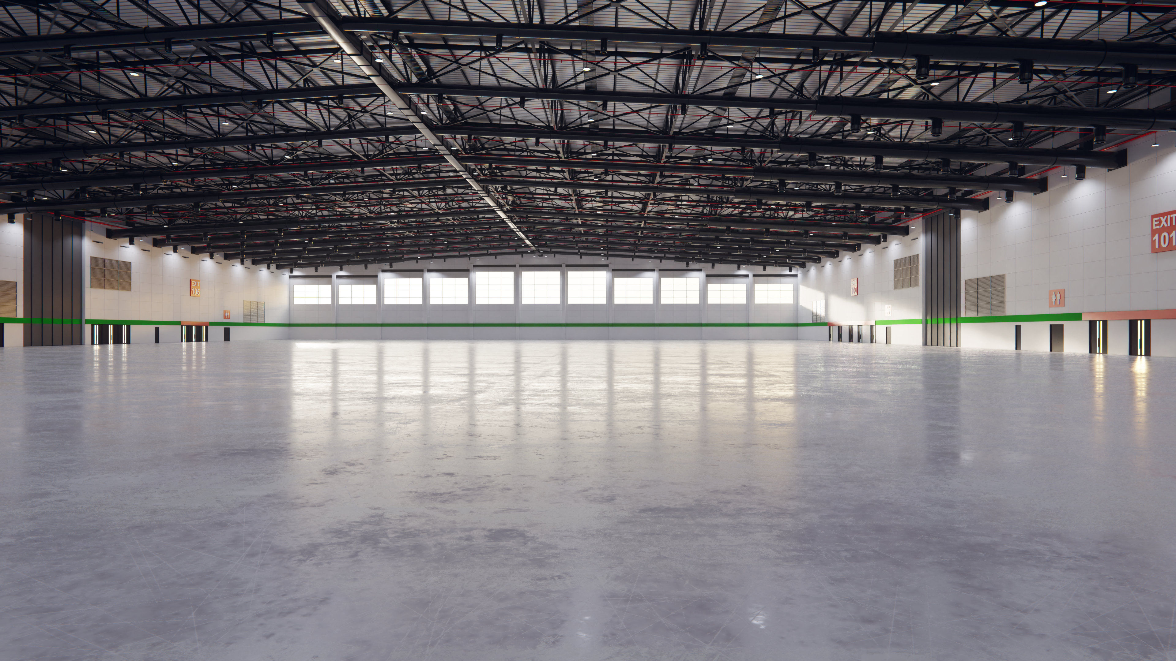 Exhibition Hall Interior 7 Low-poly 3D model_1