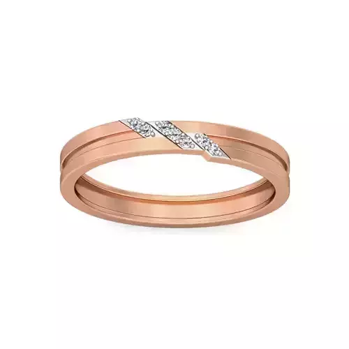 Diamond Band Ring 3dm stl render detail