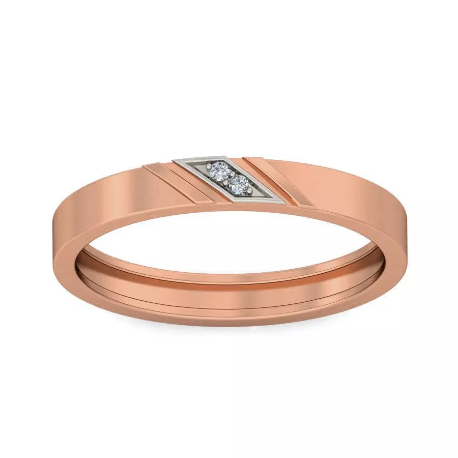 Diamond Band Ring 3dm stl render detail 3D print model_0