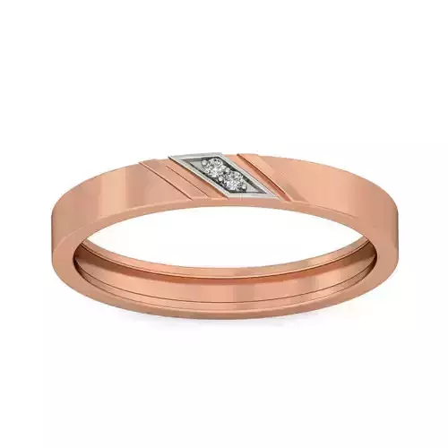 Diamond Band Ring 3dm stl render detail