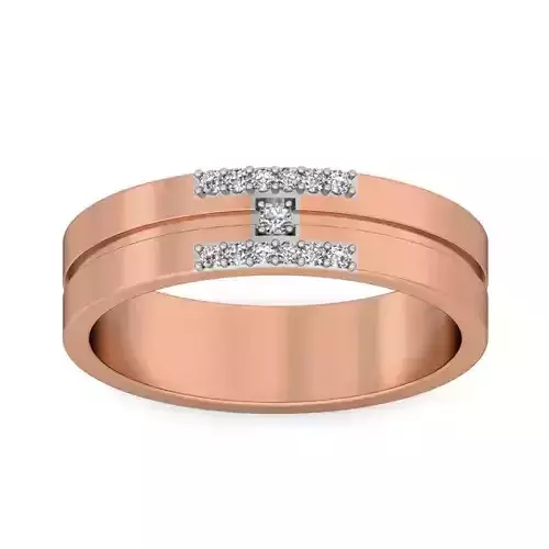 Diamond Band Ring 3dm stl render detail