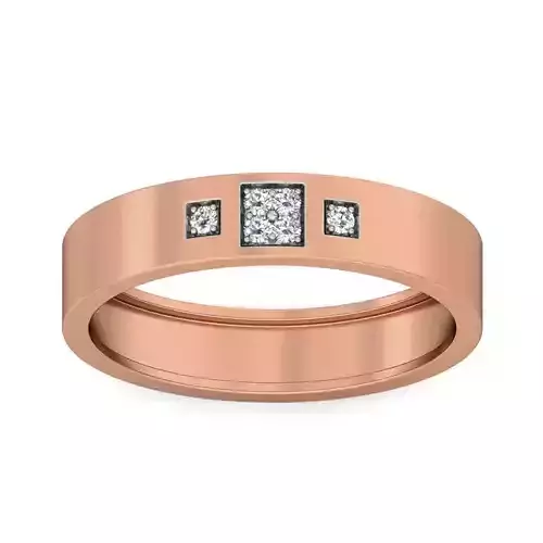 Diamond Band Ring 3dm stl render detail