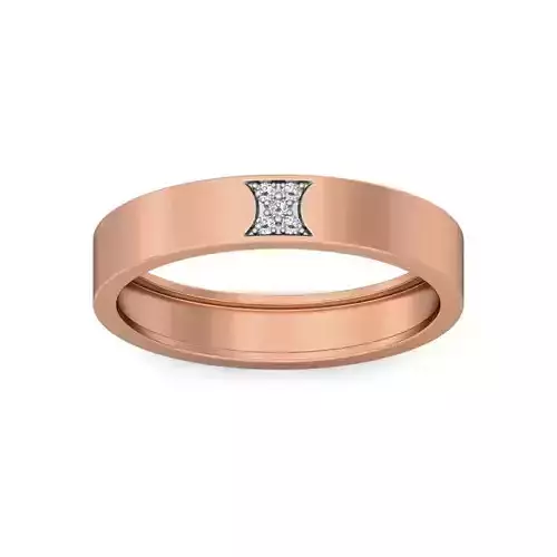 Diamond Band Ring 3dm stl render detail